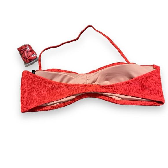 J. Crew Textured Convertible Scrunchie Sweetheart Bikini Top Sz‎ XXL NEW - Picture 3 of 7